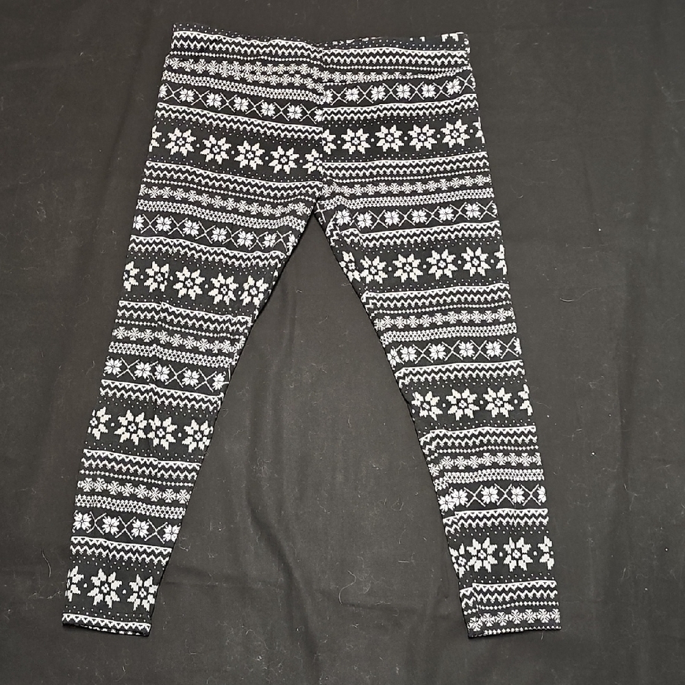 Time and Tru Snowflake Pattern Pajama Bottoms Size XXXL Tote A